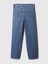 Kadın Koyu Mavi High Rise Stride Wide-Leg Ankle Jean Pantolon 2