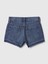 Kız Çocuk Koyu Mavi Low Rise Denim Şort 2
