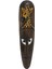 barcshop Ahşap Otantik Mask Zürafalı 50CM Albizia Wood maske duvar süsü 1