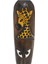 barcshop Ahşap Otantik Mask Zürafalı 50CM Albizia Wood maske duvar süsü 4
