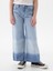 Kız Çocuk Açık Mavi High Rise Stride Wide-Leg Ankle Jean Pantolon 5