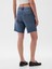 Kadın Koyu Mavi 8" Mid Rise '90S Loose Denim Bermuda Şort 6