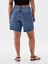 Kadın Koyu Mavi 8" Mid Rise '90S Loose Denim Bermuda Şort 9