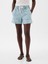 Kadın Açık Mavi Easy Pull-On Denim Şort 5
