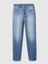 Kadın Mavi High Rise Cheeky Straight Washwell Jean Pantolon 11