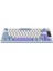HK255 Membrane LCD Rgb Kablosuz/bluetooth Mavi Mor %75 Türkçe Gaming Klavye 2
