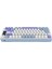 HK255 Membrane LCD Rgb Kablosuz/bluetooth Mavi Mor %75 Türkçe Gaming Klavye 7