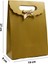 19X27 cm Küçük Boy Renkli Zarf Model Cırtlı Karton Çanta 1 Adet (Gold) 3