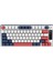 HK255 Membrane LCD Rgb Kablosuz/bluetooth Mavi Kırmızı %75 Türkçe Gaming Klavye 1