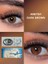 FRESHSHOW Luxury Ametist Dark Brown / Hareli Renkli Kahve Göz Kirpik Lens / Yıllık 1 Adet 1