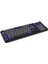 HK258 Membrane LCD Rgb Kablosuz/bluetooth Gri Mor Full Türkçe Gaming Klavye 8