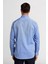 Regular Fit Paşa Yaka Düğmeli İndigo Pamuk Erkek Gömlek GMOK3PS22400001_D66 5
