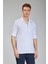 Regular Fit Apaj Yaka Beyaz Basic Spor Erkek Gömlek GMCZG1722300204_D01 1