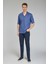 Regular Fit Apaj Yaka Lacivert Basic Spor Erkek Gömlek GMCZG1722300204_D39 4