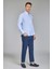 Regular Fit Klasik Yaka Düğmeli Açık Mavi Erkek Gömlek GMKLS4PAL224003_D33 2