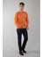 Erkek Turuncu Bisiklet Yaka Yün Triko TR23KNOS23206_D64 5