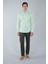 Uzun Kol Cepsiz Yeşil Pamuk Erkek Gömlek GMCZG250019_D47 5
