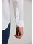 Regular Fit Uzun Kollu Paşa Yaka Kol İçi Apoletli Beyaz Spor Erkek Gömlek GM23Y231131_D01 4
