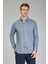 Regular Fit Paşa Yaka İndigo Spor Erkek Gömlek GMFLN0122300211_D66 1
