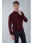 Erkek Yün Basic Yarım Balıkçı Yaka Triko Bordo TR23KNOS23210_D25 3