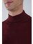 Erkek Yün Basic Yarım Balıkçı Yaka Triko Bordo TR23KNOS23210_D25 4