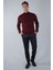 Erkek Yün Basic Yarım Balıkçı Yaka Triko Bordo TR23KNOS23210_D25 5