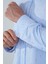 Regular Fit Uzun Kollu Mavi Pamuk Erkek Gömlek GMCZG250095_D35 4