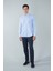 Regular Fit Uzun Kollu Mavi Pamuk Erkek Gömlek GMCZG250095_D35 5