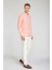 Regular Fit Uzun Kollu Turuncu Pamuk Keten Erkek Gömlek GMKTN250002_D64 4