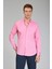 Regular Fit Yaka Düğmeli Pembe Pamuk Erkek Gömlek GMOKA1224003_D29 1