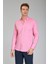Regular Fit Yaka Düğmeli Pembe Pamuk Erkek Gömlek GMOKA1224003_D29 5