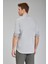 Regular Fit Spor Yaka Gri Pamuk Keten Erkek Gömlek GMKTN3SP224007_D55 5