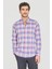 Regular Fit Paşa Yaka Cepsiz Mavi Pamuk Erkek Gömlek GMCZG250015_D35 1