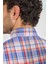 Regular Fit Paşa Yaka Cepsiz Mavi Pamuk Erkek Gömlek GMCZG250015_D35 4