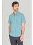 Regular Fit Paşa Yaka Pamuk Yeşil Erkek Gömlek GMCZG250115_D47 3