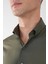 Regular Fit Klasik Yaka Cepsiz Haki Erkek Gömlek GMKLS4KC242059_D49 3
