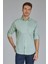 Regular Fit Yaka Düğmeli Yeşil Pamuk Erkek Gömlek GMOKA1224003_D47 1