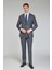 Gri Mono Yaka Çift Yırtmaçlı 6 Drop Yün Polyamid Lycra Slim Fit Takım Elbise PTK24K24213_D55 2