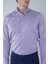 Regular Fit Napoli Yaka Uzun Kol Pamuk Lila Erkek Gömlek GMCZG250127_C44 2