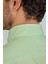 Regular Fit Paşa Yaka Cepsiz Yeşil Pamuk Erkek Gömlek GMCZG250080_E47 5
