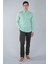 Regular Fit Cepsiz Yeşil Pamuk Erkek Gömlek GMCZG250038_D47 5