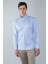 Regular Fit Uzun Kollu Mavi Pamuk Linen Erkek Gömlek GMKTN250005_E35 1