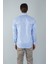 Regular Fit Uzun Kollu Mavi Pamuk Linen Erkek Gömlek GMKTN250005_E35 2