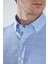 Regular Fit Uzun Kollu Mavi Pamuk Linen Erkek Gömlek GMKTN250005_E35 3