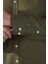 Regular Fit Paşa Yaka Cepsiz Sedef Düğmeli Haki Erkek Gömlek GMKTN250011_D49 4