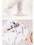 Unisex 6 Çift Tenis Çorabı Erkek Tenis Çorabı Kadın Tenis Çorabı Happy Beyaz Tenis Çorabı 38-44 1