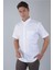 Regular Fit Paşa Yaka Pamuk Beyaz Erkek Gömlek GMEKS250002_D01 1