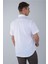 Regular Fit Paşa Yaka Pamuk Beyaz Erkek Gömlek GMEKS250002_D01 2