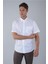 Regular Fit Paşa Yaka Pamuk Beyaz Erkek Gömlek GMEKS250002_D01 3