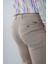 Erkek Camel Lastikli Bağcıklı Spor Keten Pantolon PNS25Y25106_D70 3